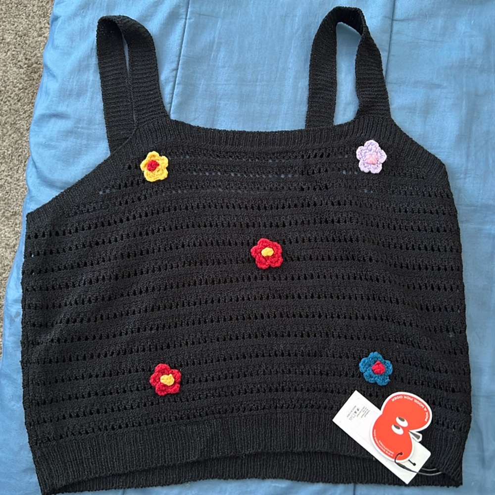 NWT cider 2xl crochet top